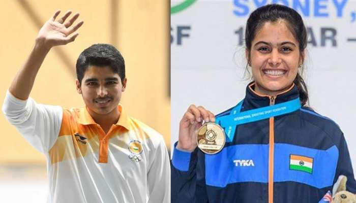 Asian Airgun Championship: मनु-सौरभ ने जूनियर विश्व रिकॉर्ड के साथ जीता गोल्ड मेडल Asian Airgun Championship: मनु-सौरभ ने जूनियर विश्व रिकॉर्ड के साथ जीता गोल्ड मेडल