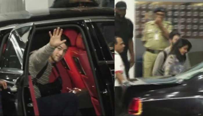 VIDEO: हाथों में हाथ डाले एयरपोर्ट पर नजर आए निक जोनास और प्रियंका चोपड़ा VIDEO: हाथों में हाथ डाले एयरपोर्ट पर नजर आए निक जोनास और प्रियंका चोपड़ा