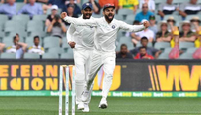 INDvsAUS 1st Test: तीसरा दिन भारत के नाम, लायन ने विराट को आउट कर मैच किया रोमांचक INDvsAUS 1st Test: तीसरा दिन भारत के नाम, लायन ने विराट को आउट कर मैच किया रोमांचक