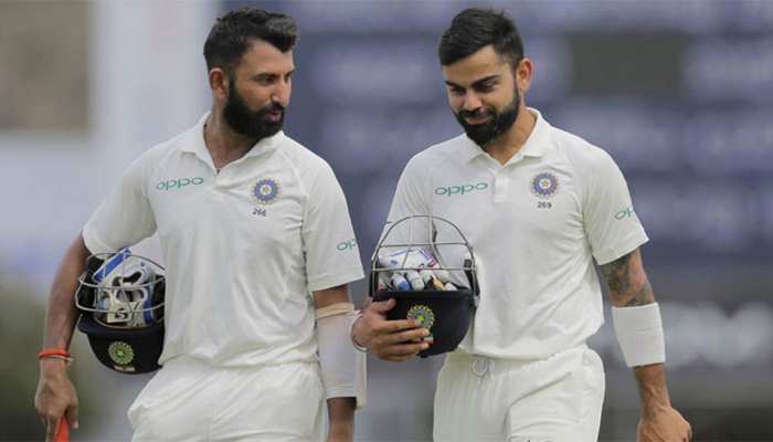 ICC रैंकिंग: विराट कोहली टॉप पर, चेतेश्वर पुजारा ने रूट-वॉर्नर को छोड़ा पीछे ICC रैंकिंग: विराट कोहली टॉप पर, चेतेश्वर पुजारा ने रूट-वॉर्नर को छोड़ा पीछे