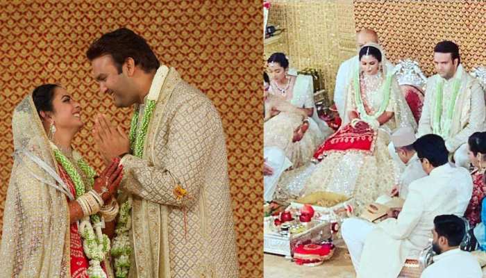 INSIDE PICS: आनंद पीरामल ने मंडप में हाथ जोड़कर किया दुल्हन ईशा का स्वागत INSIDE PICS: आनंद पीरामल ने मंडप में हाथ जोड़कर किया दुल्हन ईशा का स्वागत